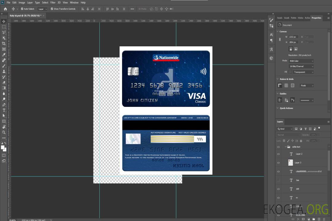 Carte Visa Classic bancaire nationale du Royaume-Uni template Carte Visa Classic bancaire nationale du Royaume-Uni template